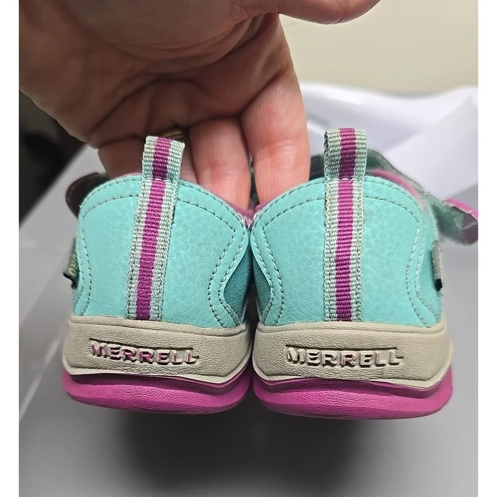 Merrell Hydro MK160859 Turquoise Closed Toe Outdoor Hiking Sandals Girls Size 1M
